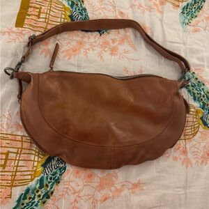 Latico Leathers Callie Leather Sling Bag in Cognac